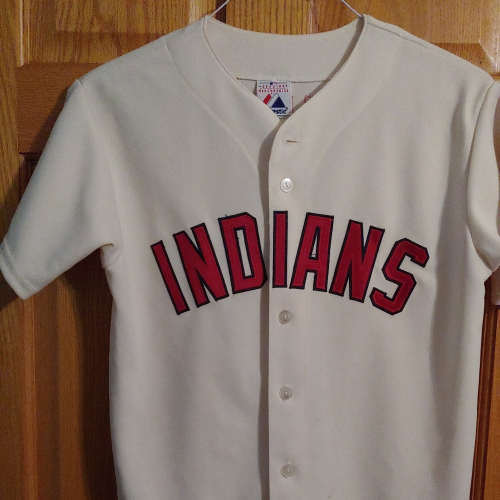 MLB Majestic Throwback Cleveland Indians J…